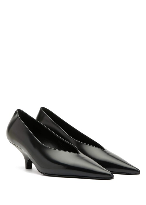 Black Leather High Heel Shoes Black Leather High Heel Shoes