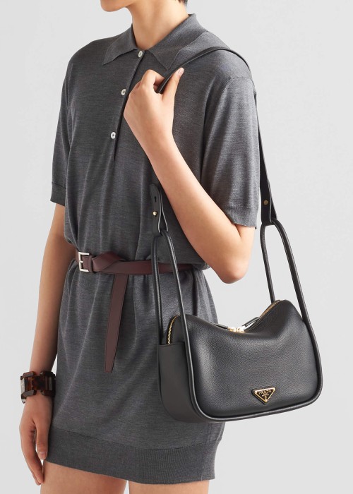Black Leather Women's Handbag Black Leather Women's Handbag