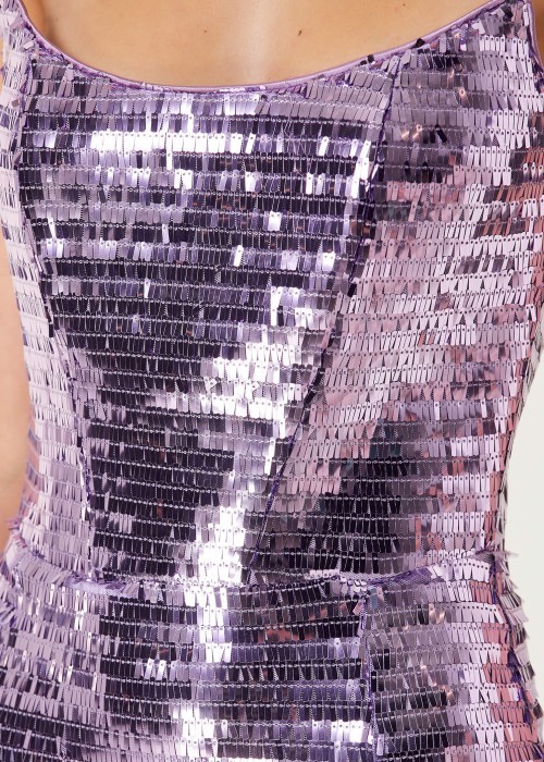 lilac Embroidered Party Dress lilac Embroidered Party Dress